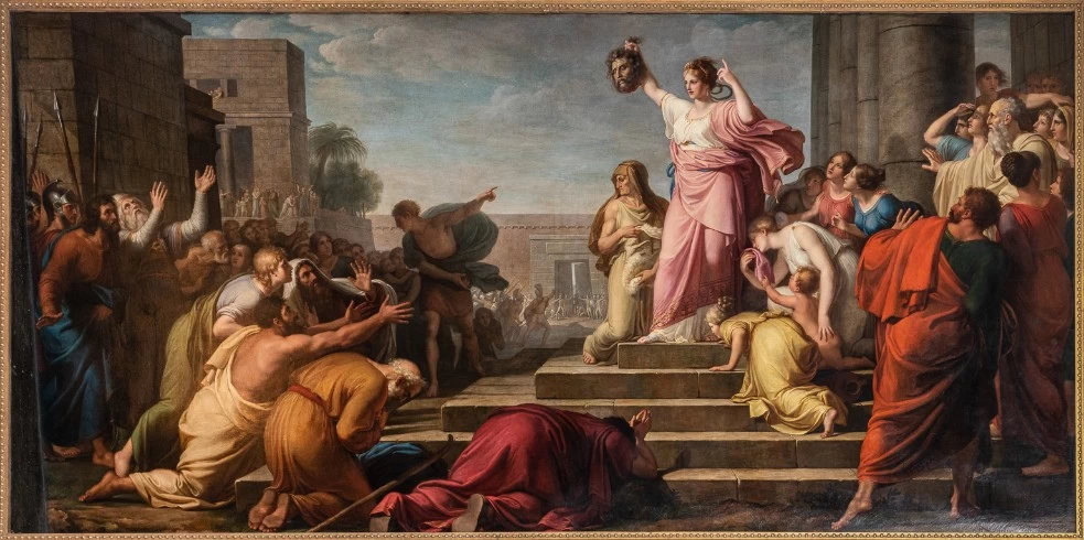 Giuditta mostra al popolo la testa decapitata di Oloferne - Museo di Capodimonte, Napoli 1